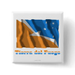 Tierra del Fuego waving flag with name buttons