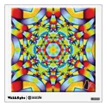 “Tiers” Kaleidoscope “PixPane(TM)” Wall Decal