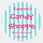 Tiffany blue and hot pink Candy Shoppe Sticker