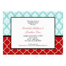 Tiffany Blue and Red Invitations