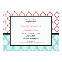 Tiffany Blue and Red Invitations