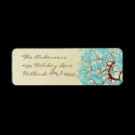 Tiffany Blue Aqua Tree Return Address