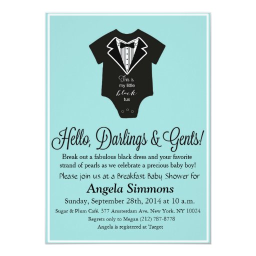 Tiffany Blue Baby Shower Invitation | Zazzle