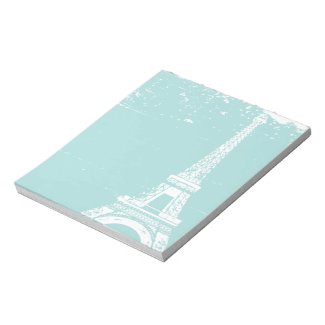 Tiffany Blue Eiffel Tower Notepads notepad