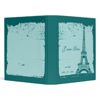 Tiffany Blue Eiffel Tower Photo Binder binder