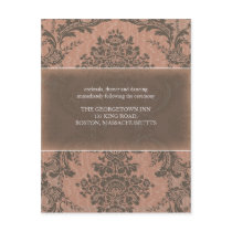 Tiffany Blue Elegant Damask reception card invitations by theonedesigns Tiffany Blue Elegant Damask reception card invitations