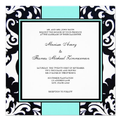 Tiffany Blue Invites