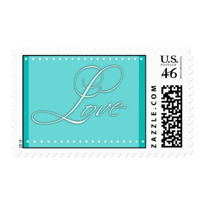 Tiffany blue Love Postage Stamps