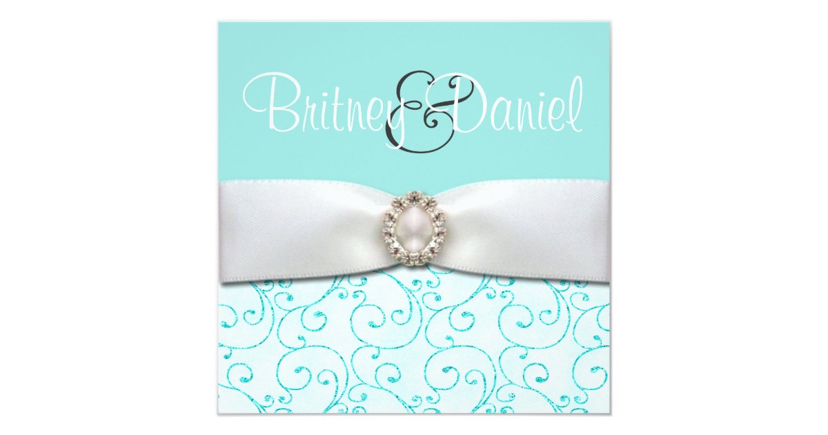 Tiffany Blue Wedding Invitations Zazzle