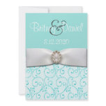 Tiffany Blue Wedding Invitations 5x7