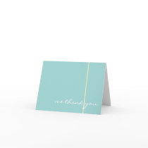 Tiffany Blue Wedding Thank you Card