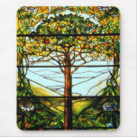 Tiffany Fruit Tree Stained Glass Vertical Mousepad