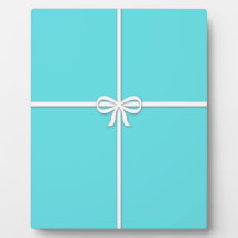 Tiffany-inspired, robins egg blue display plaques