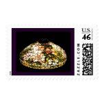 Tiffany Lamp Fine Art Postage Stamp Peony