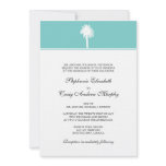 Tiffany Palm Tree Wedding Invitation