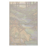 Tiffany Stained Glass Deer &amp; Stream Stationery