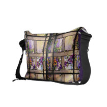Tiffany Stained Glass Rickshaw Messenger Bag