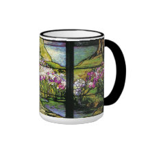 Tiffany Stained Glass Water Garden Mug