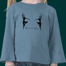 Tiffany Tiptoes Diva Dancer Line-art by B.B.B. t-shirts