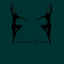 Tiffany Tiptoes Diva Dancer Line-art by B.B.B. t-shirts