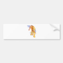 Tiger Abstact Bumper Sticker