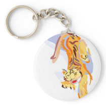Tiger Abstact Key Chain
