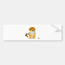 Tiger And Mouse Bumper Sticker