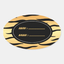 Tiger animal stripes pattern stickers