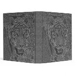 Tiger Art Black &amp; White binder