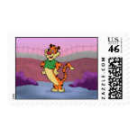 Tiger at the Zoo Postage