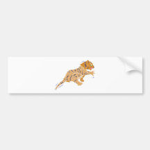 Tiger Attack Bumper Stickers