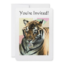 Tiger Baby Shower Custom Announcements