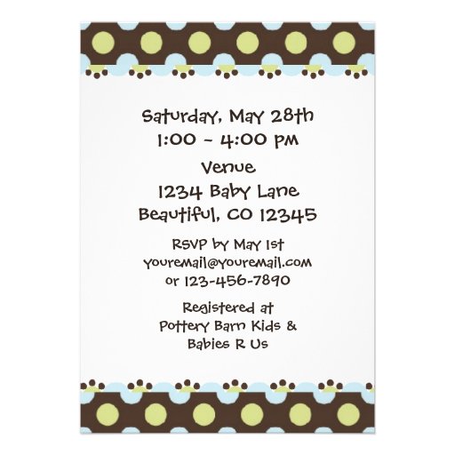 Tiger Baby Shower Invitation for Boys