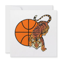 Tiger Basketball T-shirts and Gifts Custom Announcements