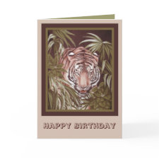 Tiger Birthday card