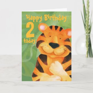 Tiger Birthday Card 2 today