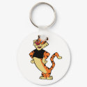 Tiger - Black Mascot Keychain by adrianropp Tiger - Black Mascot Keychain