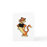 Tiger - Black Mascot Note Card