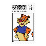Tiger - Blue Mascot Postage