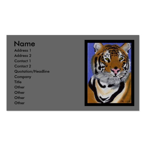 Tiger Business Card