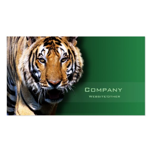 Tiger Business Card Templates (front side)