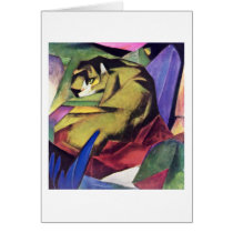 Tiger By Franz Marc Card