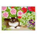 Tiger Cat in Garden Jungle cards