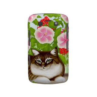 Tiger Cat in Patio Jungle Blackberry Bold Case