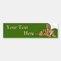 Tiger Cub Bumper Sticker
