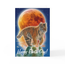 Tiger Cub Earth Day Endangered Species Card
