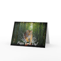 Tiger Cub Earth Day Endangered Species Card