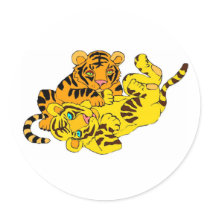 Tiger Cubs Playing