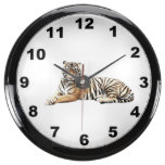 "Tiger" design wall clock Aquavista Clock