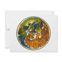 Tiger & Dragon Yin Yang Custom Announcement